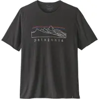 Patagonia - Cap Cool Trail Shirt Stratapeaks - Funktionsshirt Gr M grau/schwarz