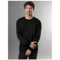 Trigema Sweatshirt "Sweatshirt", Herren, Gr. 3XL, schwarz, Sweatware, 70% Baumwolle, 30% Polyester, Basic, lang, Rundhals, Sweatshirts Sweatshirt