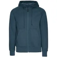 Trigema Sweatjacke "Sweatjacke mit Kapuze", Damen, Gr. XL, blau (jeans, melange), 70% Baumwolle, 30% Polyester, Basic, lang, Rundhals, Sweatjacken Sweatjacke