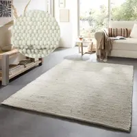 Otto Home Wollteppich "Greith", grau (natural grau), B:200cm H:12mm L:250cm, Schurwolle, Teppiche, Wollteppich, Wendeteppich, meliert, reine Wolle, handgewebt, Scandi, Wohnzimmer
