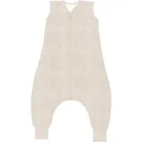 Fillikid Babyschlafsack "mit Beinen, TOG 0,5", Baby, Gr. 104, Reißverschlussmitte, beige (hund), Obermaterial: 100% Baumwolle, Schlafsäcke Babyschlafsack, für den Sommer und Raumtemperatur über 24