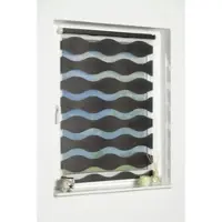 K-Home Doppelrollo "Welle" Gr. 36, grau (anthrazit), B:90cm H:200cm, Polyester, Rollos, Doppelrollo, im Festmaß