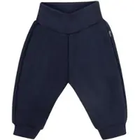 Trigema Jerseyhose "Bequeme Jogginghose mit Bündchen", Jungen, Gr. 80, Normalgrößen, blau (navy), Sweatware, 50% Baumwolle, 50% Polyester, Hosen Jerseyhose