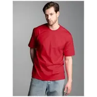 Trigema T-Shirt "T-Shirt DELUXE Baumwolle", Herren, Gr. XXL, braun (kirsch), Single Jersey, 100% Baumwolle, Basic, lang, Rundhals, Shirts T-Shirt