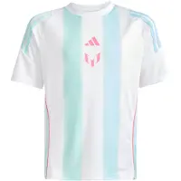 Adidas Fußballtrikot PERFORMANCE "MESSI KIDS TRAININGSTRIKOT", Kinder, Gr. 176, weiß (weiß, semi flash aqua), Obermaterial: 100% Polyester, Rundhals, Trikots Fußballtrikot