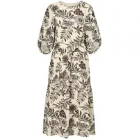 MADELEINE Midikleid "Druckkleid Viskosekleid mit floralem Design" Gestufter Rock