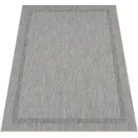Paco Home Teppich "Roma 272", rechteckig, 4 mm Höhe, Flachgewebe, meliert, mit dezenter Bordüre, In- und Outdoor geeignet