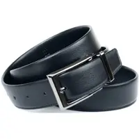 Anthoni Crown Ledergürtel , Herren, Gr. 90, schwarz, Leder, unifarben, Gürtel Ledergürtel, in Hirschprägung