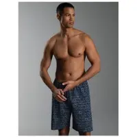 Trigema Bermudas "Bermuda Shorts mit freundlichem Smiley-Motiv", Herren, Gr. XXL, Normalgrößen, blau (navy), Single Jersey, 100% Baumwolle, Basic, Hosen Bermudas