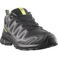 Salomon Trailrunningschuh "XA PRO 3D V9 GORE-TEX", Herren, Gr. 42, schwarz, schwarz gull gray, acid lime, Synthetik, Textil, Schuhe Trailrunningschuh, wasserdicht