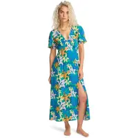 Billabong Sommerkleid "Jet Set", Damen, Gr. S, bunt (agua flores), Obermaterial:100% Viskose., Kleider Sommerkleid