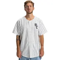 Dc-shoes Kurzarmshirt "Slugger", Herren, Gr. S, weiß (weiß pinstripe), Obermaterial: 100% Polyester., Shirts Kurzarmshirt