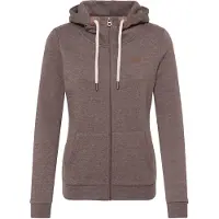 Oxmo Kapuzensweatjacke "Kapuzensweatjacke OXVicky", Damen, Gr. L, rosa (sparrow melange), Obermaterial: 80% Polyester PES. 20% Baumwolle CO., Sweatjacken Kapuzensweatjacke