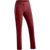 Maier Sports Outdoorhose "Lulaka Loop", Damen, Gr. 40, Normalgrößen, rot (weinrot), 100% Polyester, Hosen Outdoorhose, Damen Wanderhose, atmungsaktive Funktionshose, Regular Fit