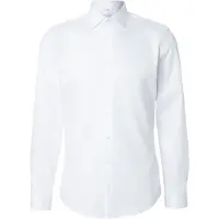 Seidensticker Businesshemd "Schwarze Rose", Herren, Gr. L (41), normale Ärmellängen, weiß, 100% Baumwolle, unifarben, slim fit, 2-Knopf-Manschette, Hemden Businesshemd, Slim 1/1 Kentkragen Uni
