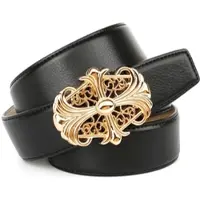 Anthoni Crown Ledergürtel , Damen, Gr. 75, schwarz, Leder, unifarben, Gürtel Ledergürtel, mit Unterführung und glänzender Schließe