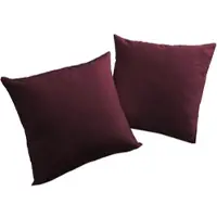 Wirth Dekokissen "Newbury" Gr. 2, lila (aubergine, unifarben), B:50cm L:50cm, Baumwolle, Polyester, Dekokissen_Sitzkissen_Kissenhüllen, Dekokissen, Kissenhülle ohne Füllung, 2 Stück