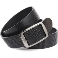 Anthoni Crown Ledergürtel , Herren, Gr. 120, schwarz, Leder, Flechtoptik, Gürtel Ledergürtel, Pflanzlich gegerbter Vollrindledergürtel mit Flecht-Prägung