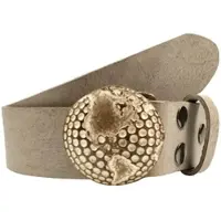 Rettungsring Gürtel Ledergürtel RETTUNGSRING GÜRTEL, Herren, Gr. 90, grau (ash), Leder, unifarben, Gürtel Ledergürtel, mit austauschbarer Schließe »Infinity Dots«