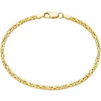 Firetti Königsarmband "Schmuck Geschenk Silber 925 Armschmuck Armband Königskette" Gr. 19, gold (gelbgoldfarben), Armbänder, 19, Silber 925 (Sterlingsilber), Königsarmband