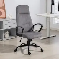 Duo Collection Chefsessel "Merlin", grau (kieselgrau, schwarz, kieselgrau), B:64cm H:121cm T:62cm, Stühle, Chefsessel, Schreibtischstuhl, mit gepolsterten Armlehnen