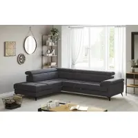 Cotta Ecksofa "Astra L-Form, B: 286 cm", lava, B:286cm T:236cm, 100% Polyester (PES), Sofas, Ecksofa, mit Kopfteilverstellung, optional Bettfunktion & Bettkasten