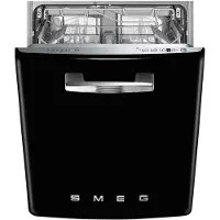 Smeg 50s Style Geschirrspüler Mit Drittem Rack 13 Anzahl Maßgedecke Durchsichtig 60 cm / EU Plug 220V Durchsichtig 60 cm