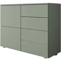 Borchardt Möbel Kommode BORCHARDT MÖBEL "Rova, Sideboard Breite 93 cm", salbei, B:93cm H:72cm T:35cm, Holzwerkstoff, Sideboards, Kommode, Push-To-Open, verstellbare Einlegeböden, viel Stauraum, Breite 93cm