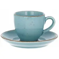 Lubiana ART Espresso-Tasse mit Untertasse 80ml Blau