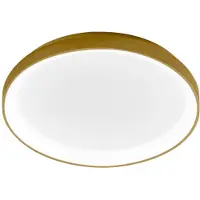 Gea Luce Krizia P/M 38W 3200lm 3000K Deckenleuchte aus gebürstetem Gold-Aluminium – Dimmbare LED-Deckenleuchte mit Direktlicht –