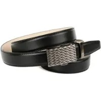 Anthoni Crown Ledergürtel , Damen, Gr. 100, schwarz, Leder, unifarben, Gürtel Ledergürtel, Automatik Damengürtel mit Metallschlaufe