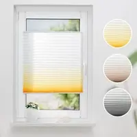 K-Home Plissee "Farbverlauf Sunrise" Gr. 5, gelb (gelb, weiß), B:60cm H:130cm, Obermaterial: 100% Polyester, Plissees, Plissee