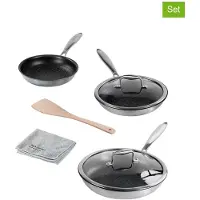 Stoneline Silverstar Edelstahl Pfannen Set