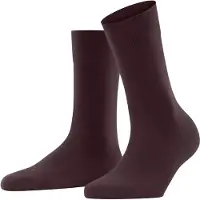 Falke Sensitive London Damen Socken, 35-38, Rot, Uni, Baumwolle