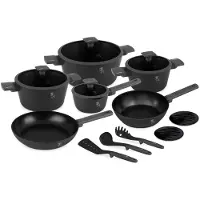 Berlinger Haus BH8141, Gemischtes Set, Anthrazit, Aluminium, Titan Pro, Schwarz, 1,2 l