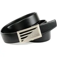 Anthoni Crown Ledergürtel , Herren, Gr. 85, schwarz, Leder, unifarben, Gürtel Ledergürtel, Eleganter Herrengürtel, geprägt