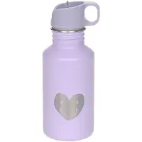 Lassig Trinkflasche Kinder - Edelstahl Little Gang Heart, lilac
