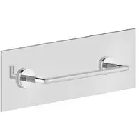 Gessi Ingranaggio, Handtuchhalter 300mm zur Montage an einer Glaswand mit 8-10mm Stärke 2x2 10mm-Lochbohrungen an der Glaswand, 63924726, Farbe: Warm Bronze gebürstet PVD