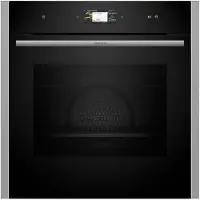 NEFF B24FS33N0, Medium, 71 l, Hydrolytisch + Pyrolytisch, 71 l, Schwarz, Edelstahl, Berührung