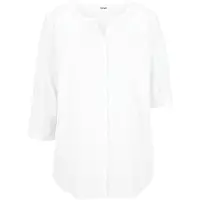 Bonprix "Bluse mit Leinen, 3/4 Arm" Regular Fit, für den Alltag, aus Leinen und Baumwolle