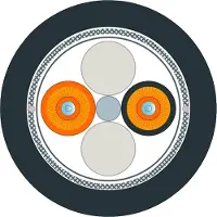 Siemens 6XV1873-6GT20 FO Ground Cable 50/125/1400 (OM 2), Multimode, 2x2 SC-Stecker, Einzughilfe, 200m 6XV18736GT20