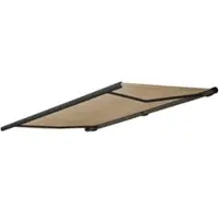 Mendler Elektrische Kassettenmarkise T122, Markise Vollkassette 4x3m Polyester Creme, Rahmen anthrazit