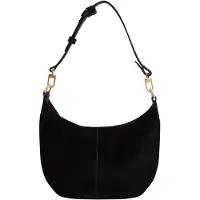 Ted Baker Leder Schultertasche Anayya Mini Slouch Hobo Bag Black schwarz
