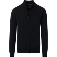 Casamoda Strickjacke Zip Schwarz
