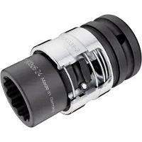 Hazet Schlag- Maschinenschrauber Steckschlüssel-Einsatz, (1/2 Zoll) Außen-Doppel-Sechskant-Traction - 900SZ6-21