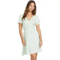 Billabong Sommerkleid "Morning Sky Mini Drs", Damen, Gr. S, weiß (high tide), Obermaterial:100% Viskose., Kleider Sommerkleid