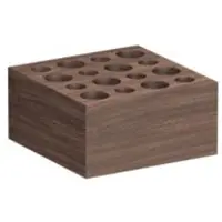 Laufen ASSIST Box, quadratisch, mit 16 Lochbohrungen, 89x89x44mm, walnuss, H385AS06290001