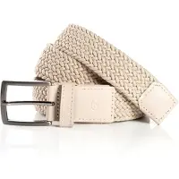 Tom Tailor Flechtgürtel "TTJAMIE", Herren, Gr. 115, beige, Materialmix, Gürtel Flechtgürtel, 3,5 cm breiter Flechtgürtel, Casual Look, bis Gr. 120