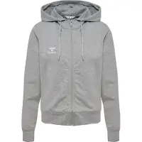 Hummel Damen Kapuzenjacke hmlGO 2.0 Zip Hoodie 224839-2006 XS - Grey Melange - XS
