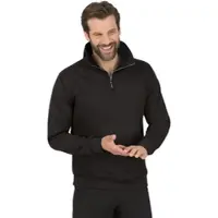 Trigema Sweatshirt "Sweatshirt mit Reißverschluss", Damen, Gr. 3XL, schwarz, Sweatware, 70% Baumwolle, 30% Polyester, Basic, lang, ohne Ausschnitt, Sweatshirts Sweatshirt
